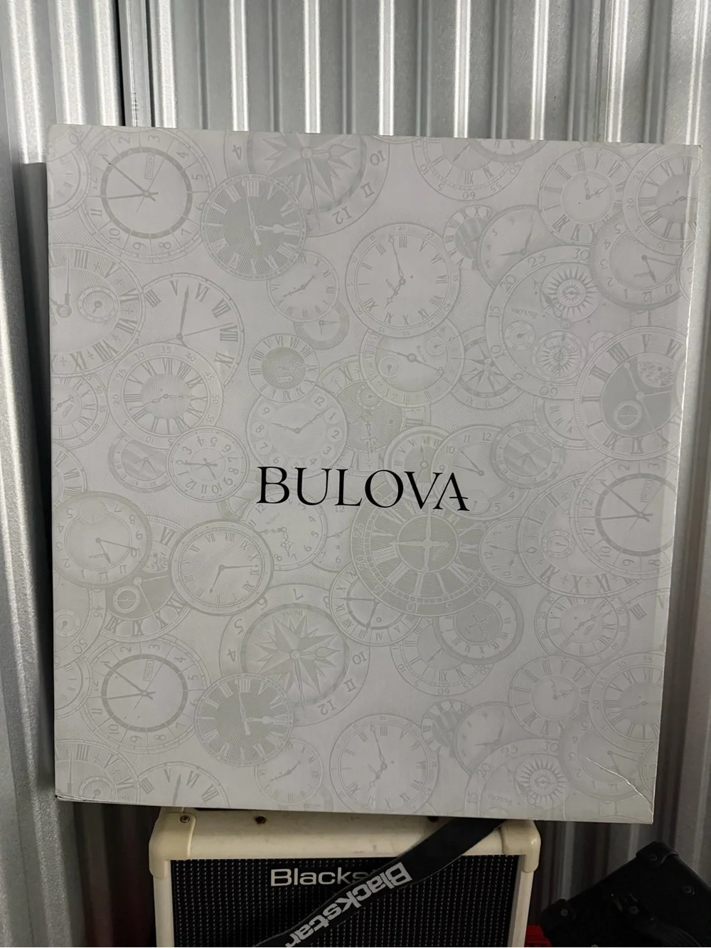 Bulova Wall Clock - Silver, Black, Yellow